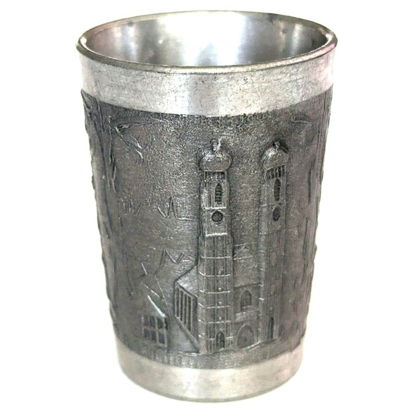 Handwerks Siegel German Pewter Cup Innung Deutscher Zinn Giesser - Picture 2 of 5